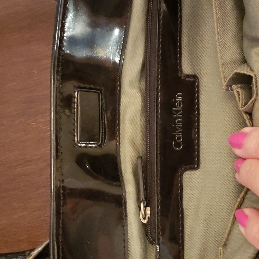 Calvin Klein python print Handbag - image 9